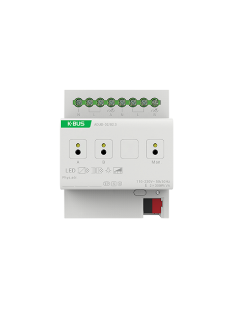 KNX Universal dimming actuator, 2-Fold ADUD-02/02.3