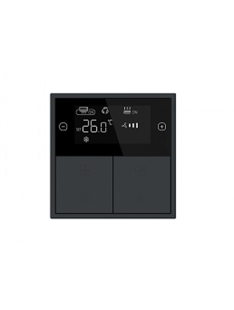 TILE Thermostat KNX HDL-M/PTOL6.1-B + BCU and Frame Black Color