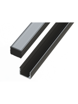 Surface Black Anodized profile AGATA-09-N AL12-GLS2-AB-2020